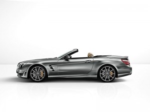 Der Mercedes-Benz SL 65 AMG 45th Anniversary in der Seitenansicht