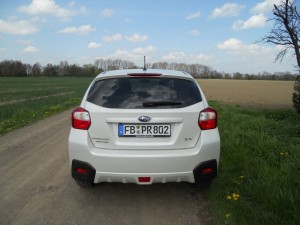Heckansicht des Subaru XV
