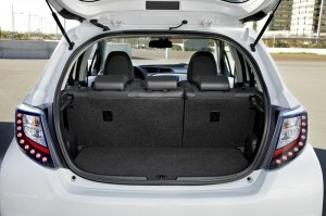 Der Kofferraum des Toyota Yaris Hybrid