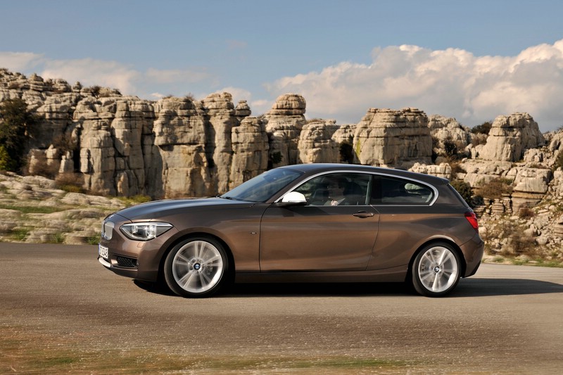 Der neue 1er BMW in der Seitenansicht