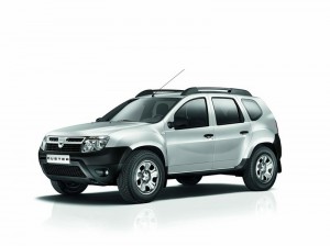 Das Dacia Duster Sondermodell Ice in der Front - Seitenansicht