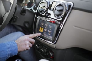 Das Display im Dacia Lodgy