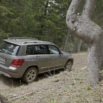 Die Seiten- und Heckansicht des Mercedes-Benz 220 GLK 4Matic Blue Efficiency