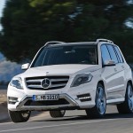 Die Mercedes-Benz GLK-Klasse in weiß