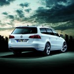 Heckansicht des Volkswagen Passat Variant R-Line