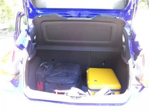 Der Kofferraum des fünftürigen Ford Focus ST