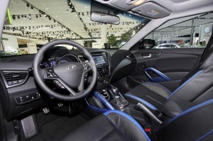 Der Innenraum des neuen Hyundai Veloster Turbo
