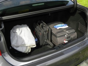 Der Kofferraum des Lexus GS 450h
