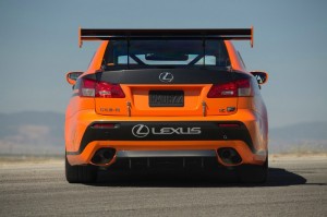 Lexus IS F CCS-R Race Car in der Heckansicht