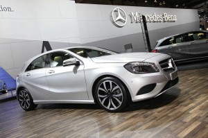 Mercedes-Benz A-Klasse in Silber auf der AMi 2012