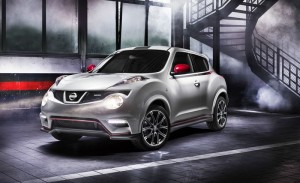 Nissan Juke Nismo in der Front- Seitenansicht