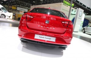 Das Heck des Konzeptfahrzeuges Seat Toledo Concept