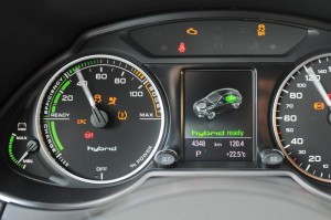 Der Powermeter des Audi Q5 hybrid quattro