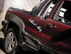 Fiat Strada Lumberjack Aufschrift an der Karosserie