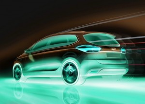 Kia Carens in der Heckansicht