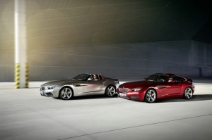 Der BMW Zagato Roadster und das Coupe nebeneinander