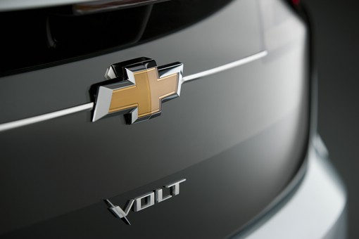 Das Chevrolet Logo am Volt