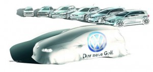 Der neue VW Golf, Golf 7, soll im September 2012 gezeigt werden