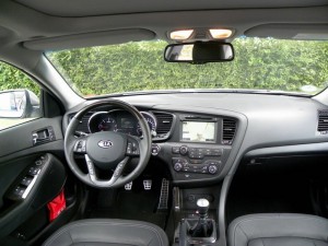 Das Armaturenbrett des Kia Optima