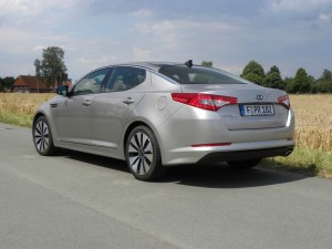 Die Heckansicht des Kia Optima