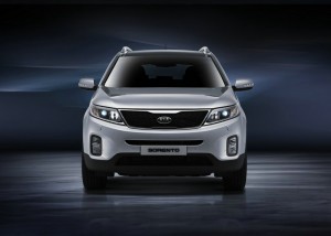 Die Frontansicht des Kia Sorento Facelift