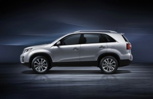 Kia Sorento Facelift 2012 in der Seitenansicht