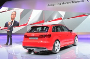 Der neue Audi A3 als 2.0 TDI auf dem Pariser Autosalon 2012