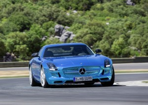 Die Frontpartie des Mercedes-Benz SLS AMG Electric Drive