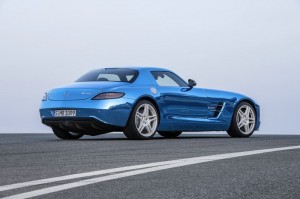 Mercedes-Benz SLS AMG Electric Drive in der Heckansicht