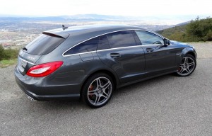 Die Heckpartie des Mercedes CLS 63 AMG Shooting Brake