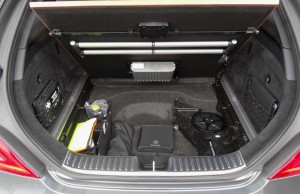 Der Kofferraum des Mercedes CLS 63 AMG Shooting Brake
