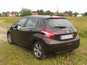 Neuer Peugeot 208 in der Heckansicht