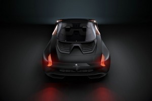 Der Peugeot Onyx in der Heckansicht