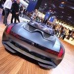 Die Heckansicht des Peugeot-Supersportwagen Onyx