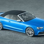 Audi RS 5 Cabriolet geschlossen aus der Vogelperspektive