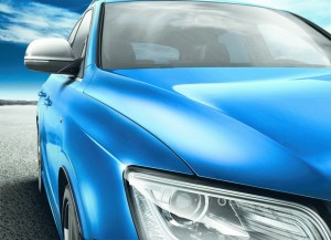 Die Scheinwerfer des Audi SQ5 TDI Exclusive Concept