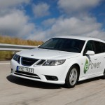 Saab 9-3 E-Power in Weiss