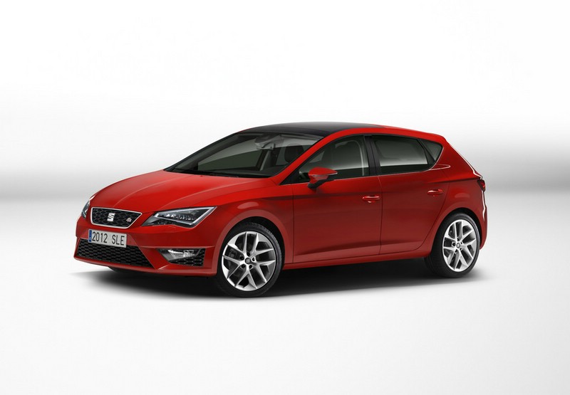 Die Seitenpartie des Seat Leon 2012