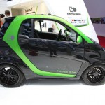Der neue Smart Brabus Electric Drive in der Seitenansicht
