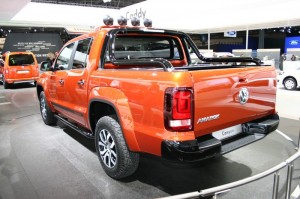 Die Heckpartie des Volkswagen Amarok Canyon - Ladefläche