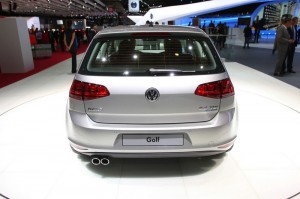 Die Heckpartie des neuen Volkswagen Golf 7