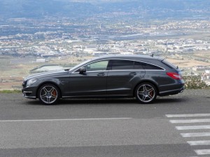 Die Seitenpartie des Mercedes-Benz CLS 63 AMG Shooting Brake