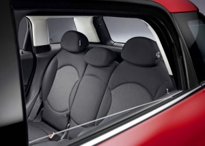 Die hintere Sitzbank des Mini Countryman