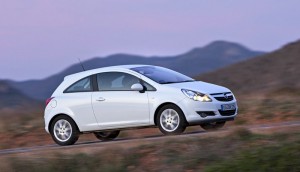Die Seitenpartie des Opel Corsa 1.3 CDTI Ecoflex
