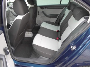Der Rücksitzbank des Skoda Rapid