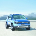 VW Taigun in Blau von vorne