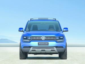 Der Kühlergrill des VW Taigun