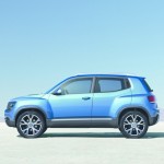 Die Seitenpartie des VW-SUV Taigun