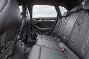 Die hinteren Sitze des Audi A3 Sportback - Lederausstattung