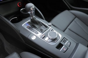 Die Mittelkonsole des Audi A3 Sportback